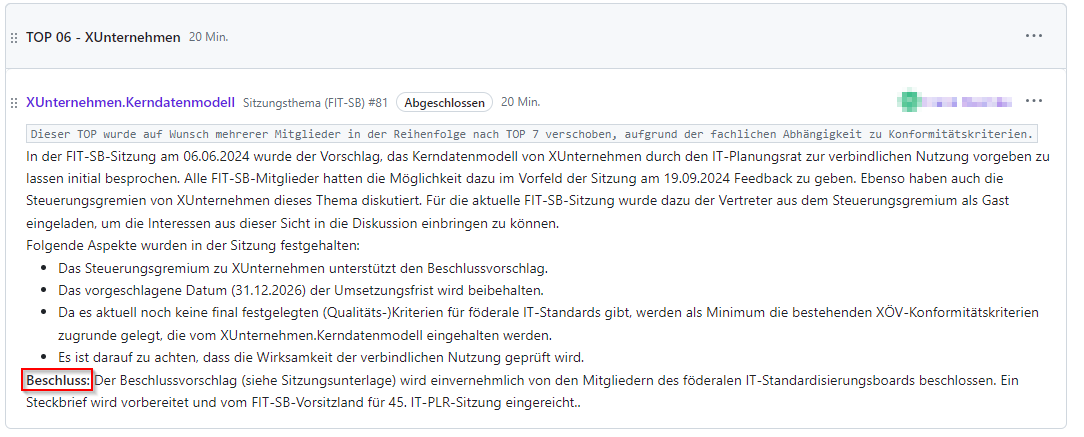 Beschluss