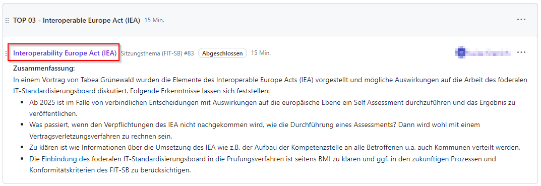 Arbeitspaket IEA