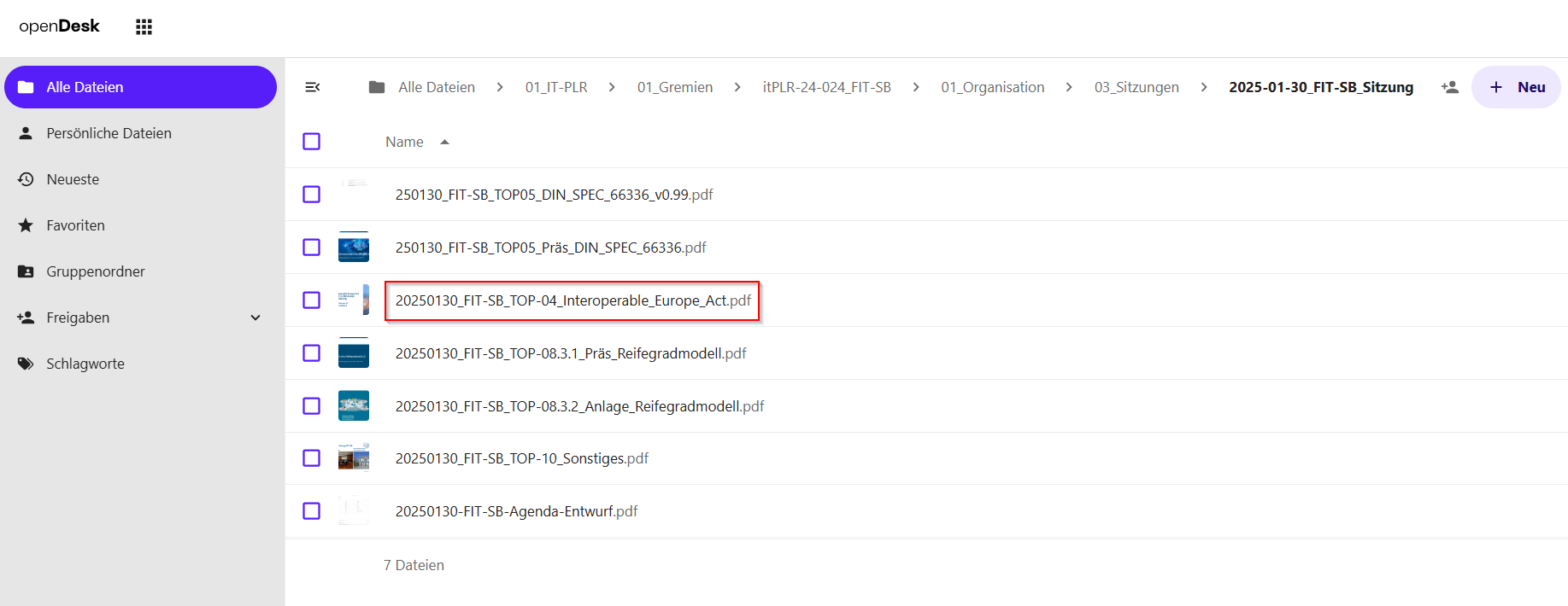 Ordner 03_Sitzungen Nextcloud Sitzungungsordner