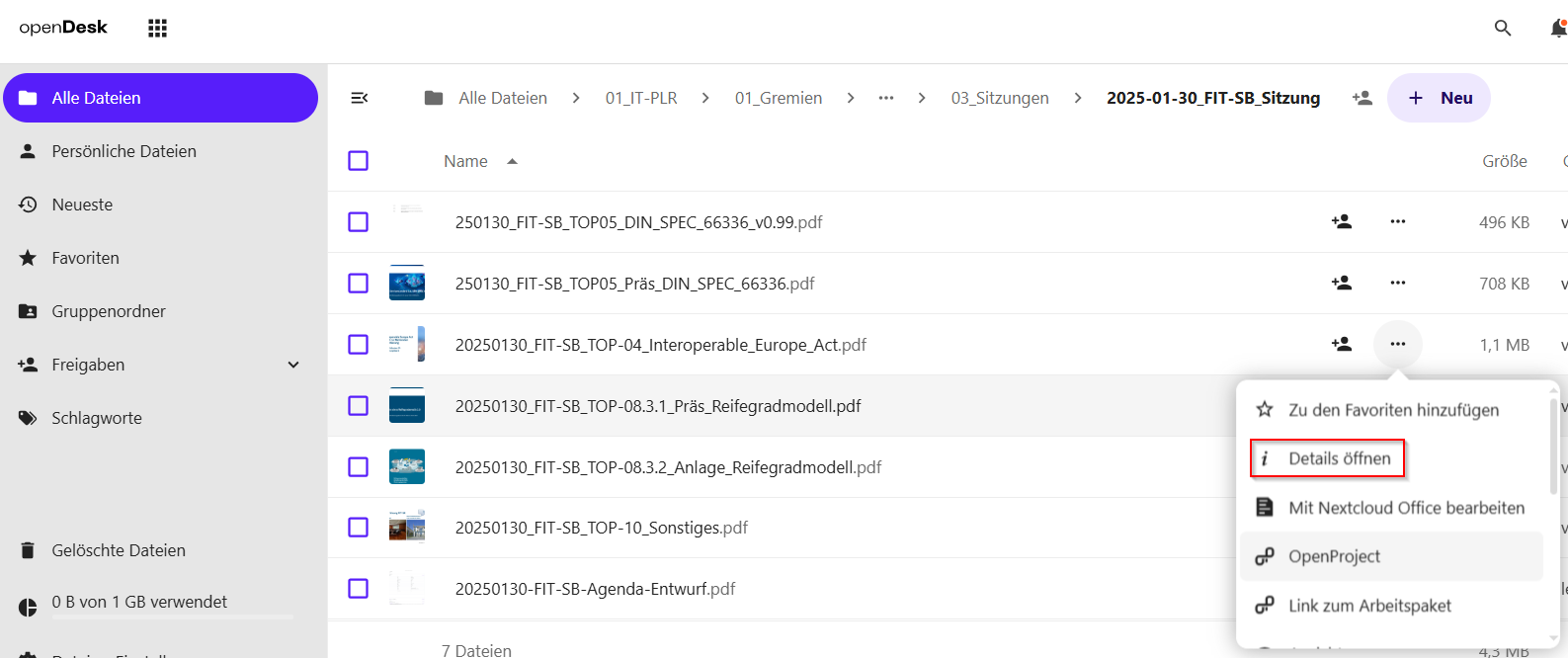 Ordner 03_Sitzungen Nextcloud Sitzungungsordner Details