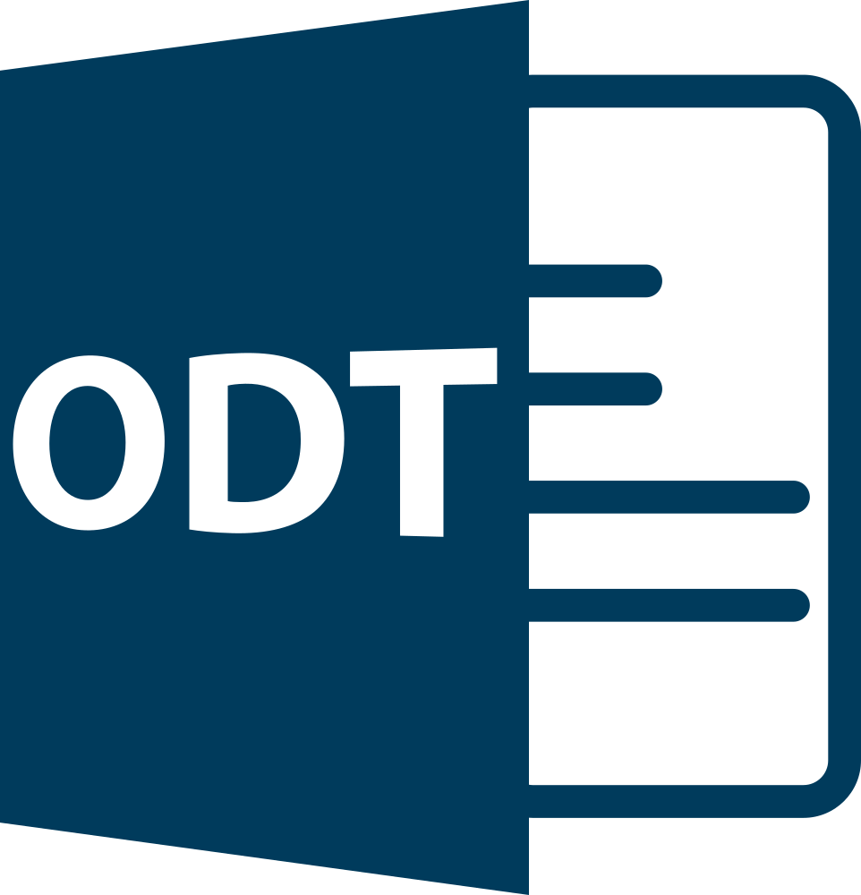 Generic ODT Format Icon