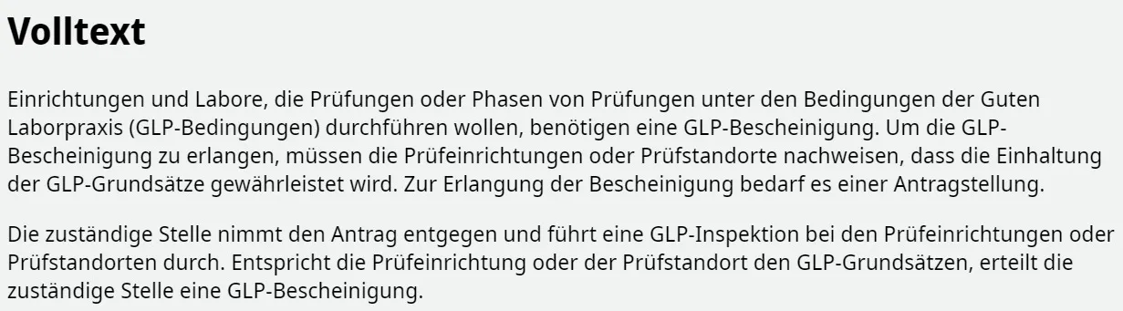 Beispielhafte grafische Darstellung des Volltexts im Bayern-Portals